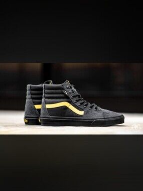 Vans Sk8-Hi Cordura Black & Yellow High Top Sneakers